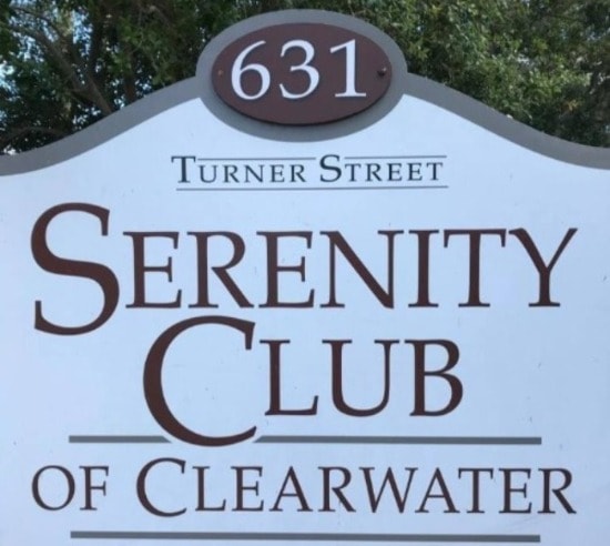 Serenity Club of Clearwater exterior sign